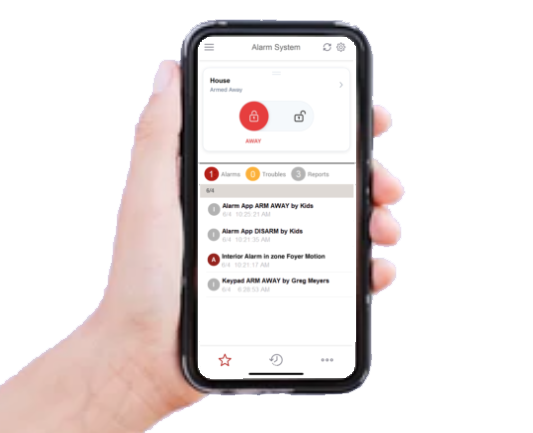 RControl Alarm System Phone App Control