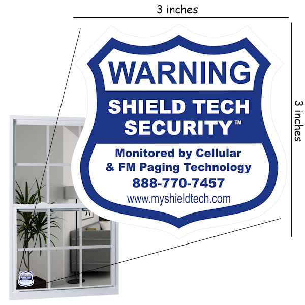 Alarm Decals for Windows (Outside of Window)