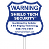 9x9in Yard Sign & Stake - Shield Tech Security