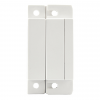 Wired Magnetic Contact Switch w/ Wire Cover for Doors and Windows (White Strip)