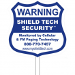 9x9in Yard Sign & Stake - Shield Tech Security