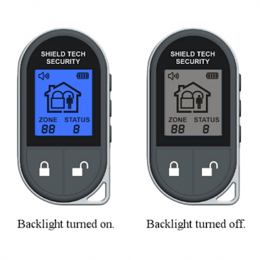 LCD Security System Remote