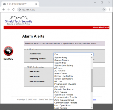 ST-VGT Web Alarm Software BIN