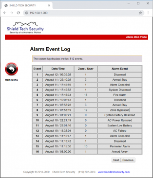 ST-VGT Web Alarm Software BIN
