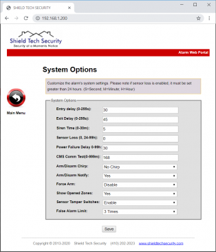 ST-VGT Web Alarm Software BIN