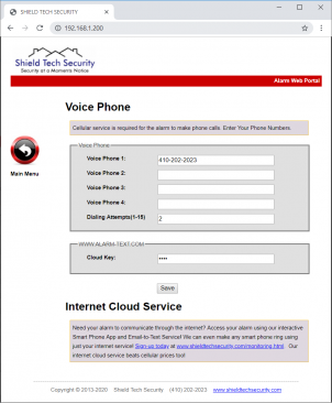 ST-VGT Web Alarm Software BIN
