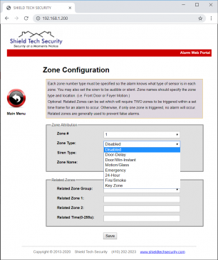 ST-VGT Web Alarm Software BIN
