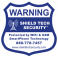 3x3in Window Decal - Warning Sticker (Front Adhesive)