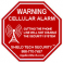 9x9in Cellular Alarm Sign [SIGN ONLY/NO STAKE] - Shield Tech Security