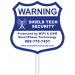 9x9in Cellular Alarm Yard Sign & Stake - Shield Tech Security