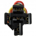 12-Volt DC 5-Wire Relay Socket - For Car Alarms, Starters, and Other Vehicle Components