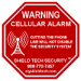 9x9in Cellular Alarm Sign [SIGN ONLY/NO STAKE] - Shield Tech Security